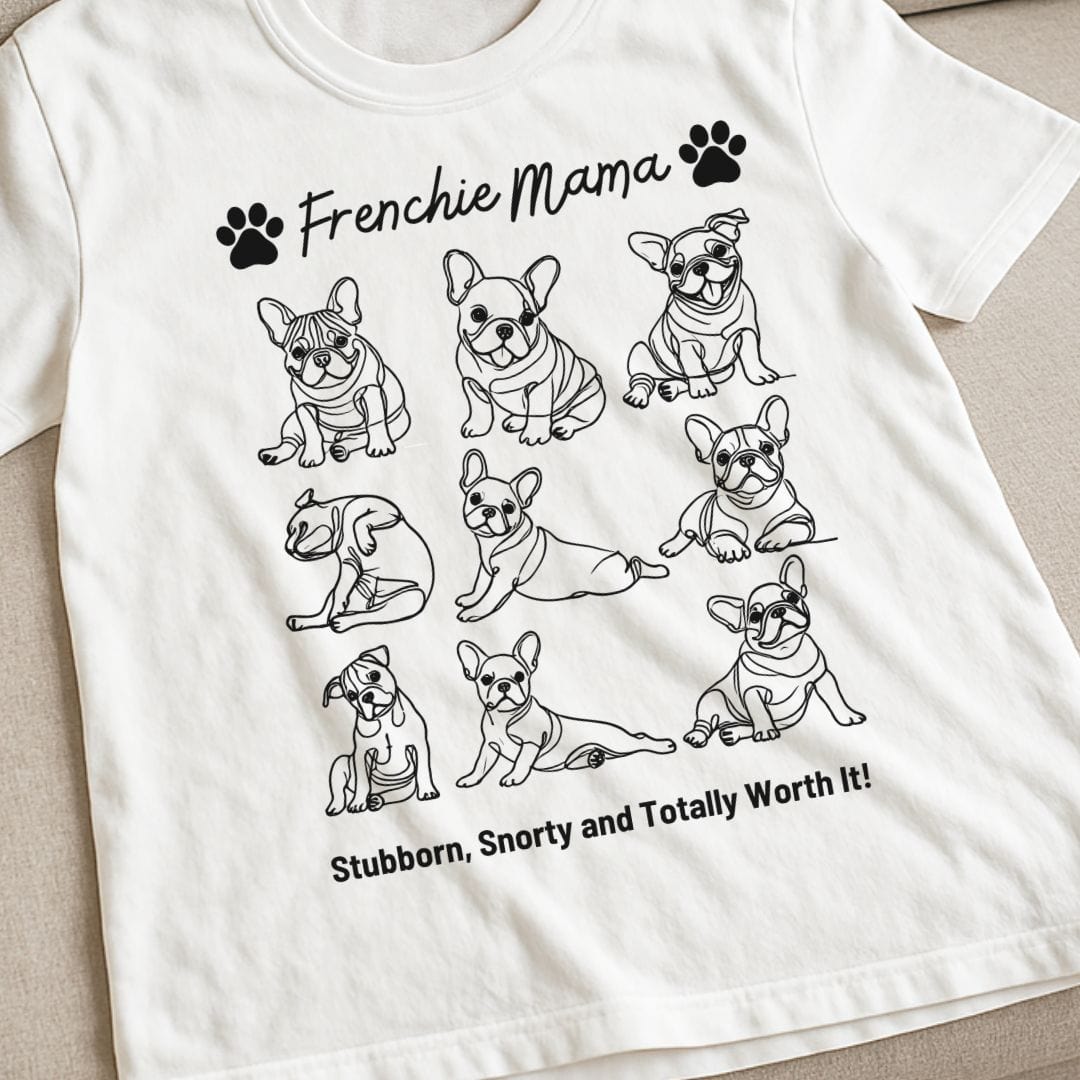Frenchie Mama Grid T-Shirt