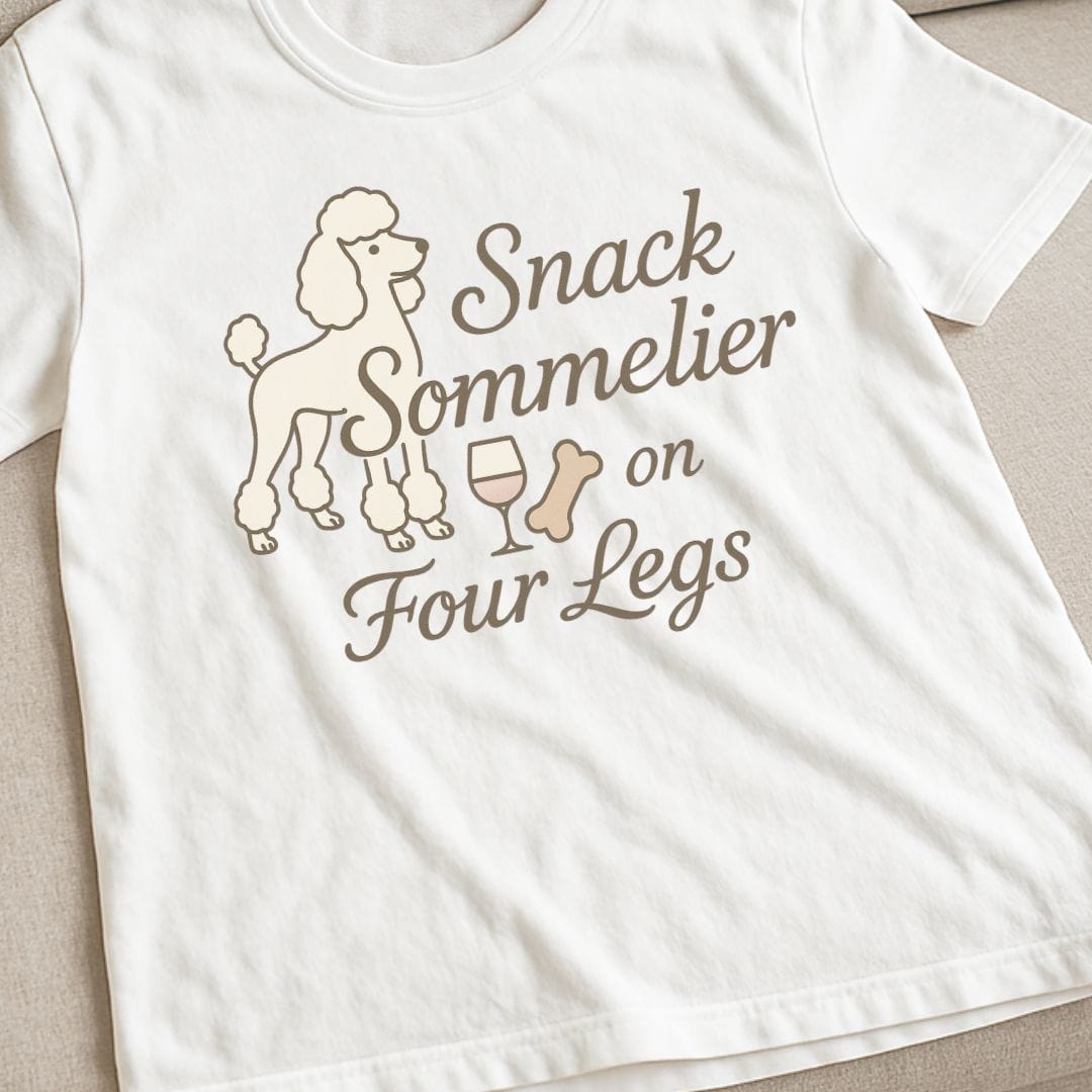 Poodle Snack Sommelier T-Shirt