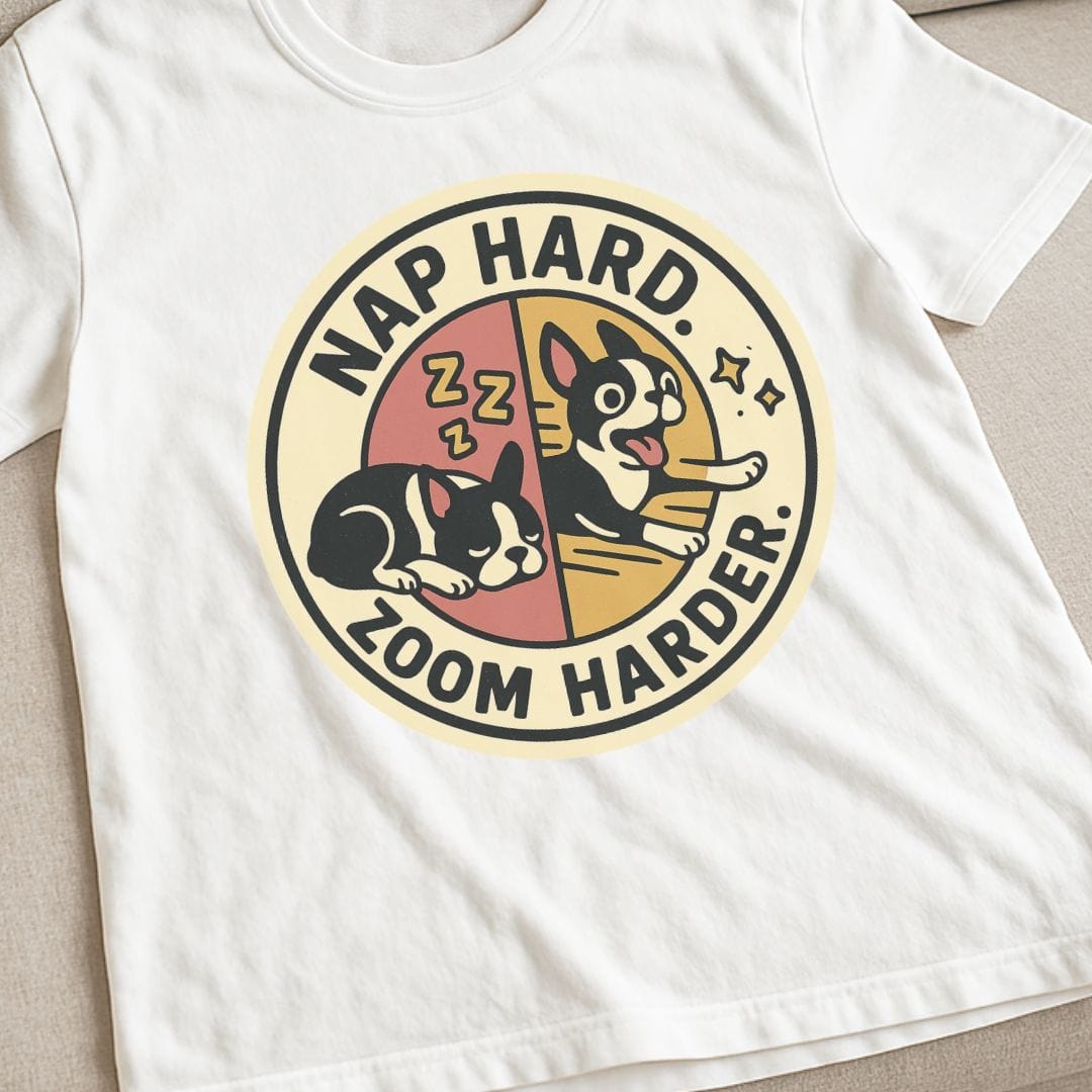 Frenchie Zoom Harder T-Shirt