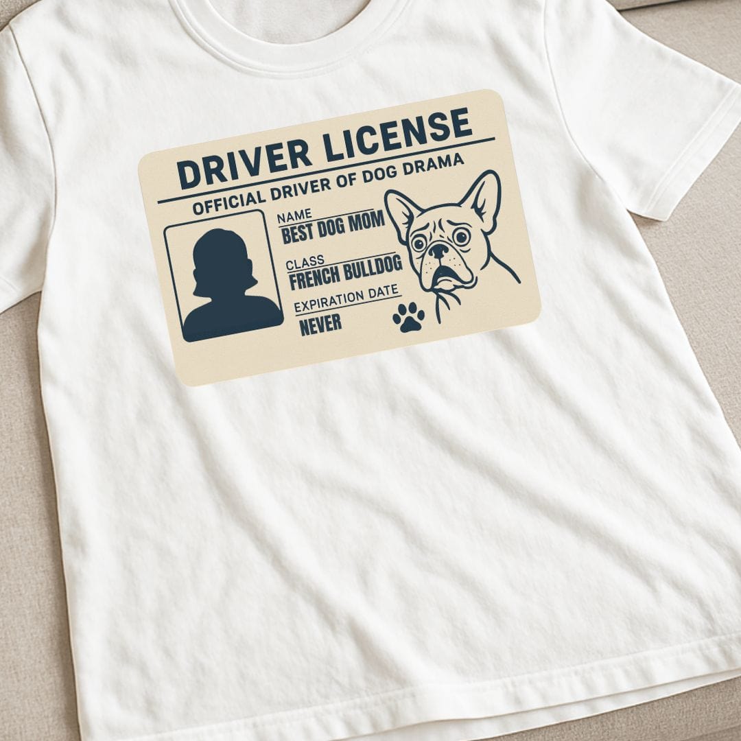 Frenchie License T-Shirt