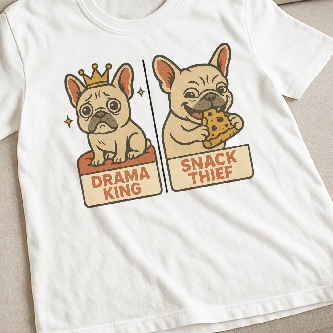 Frenchie Drama King T-Shirt