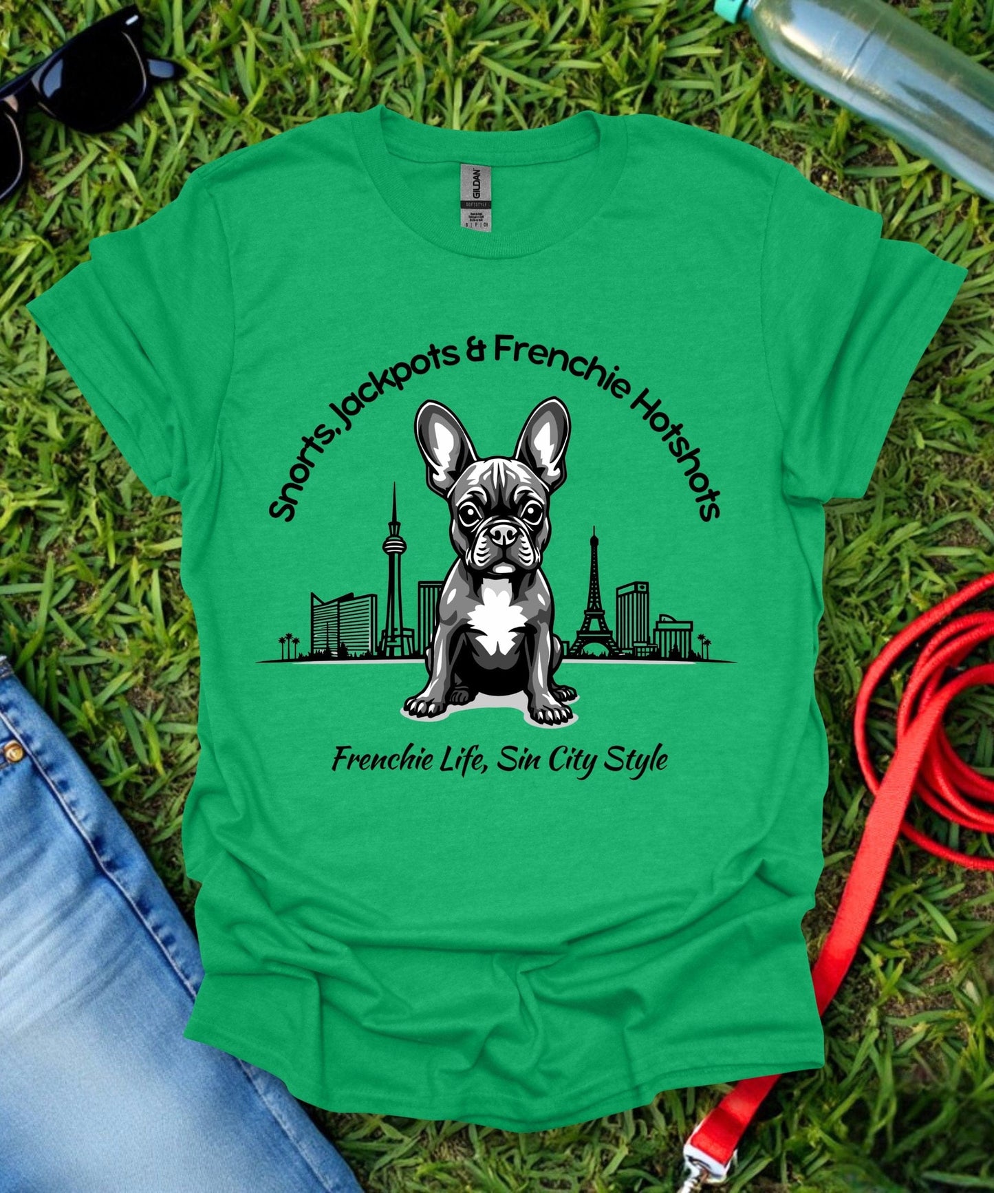 Frenchie in Las Vegas T-Shirt
