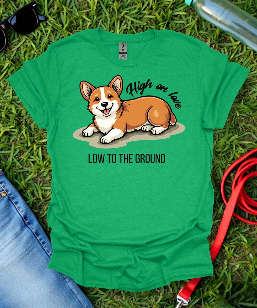 High on Love Corgi T-Shirt