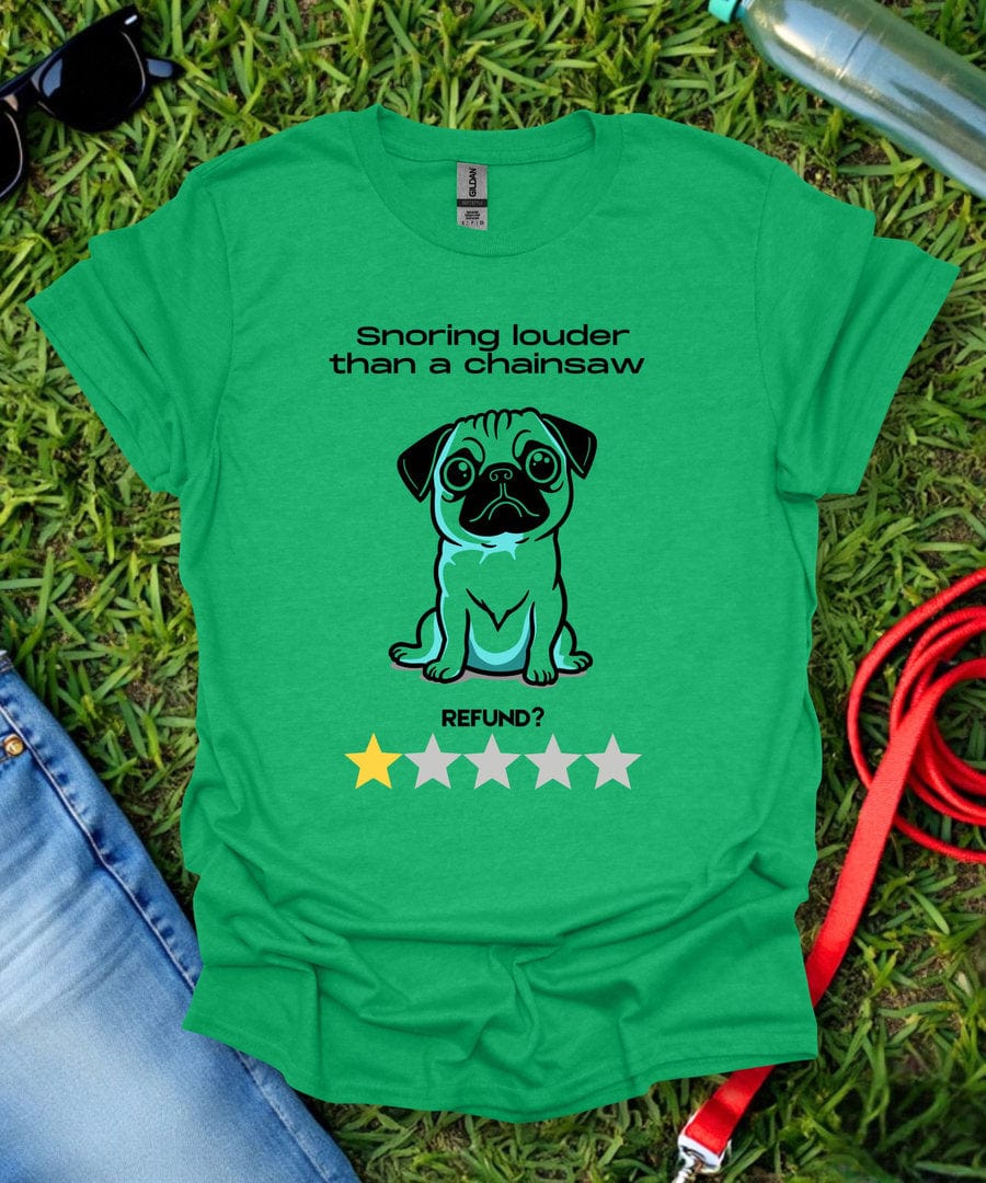 One Star Pug Review T-Shirt