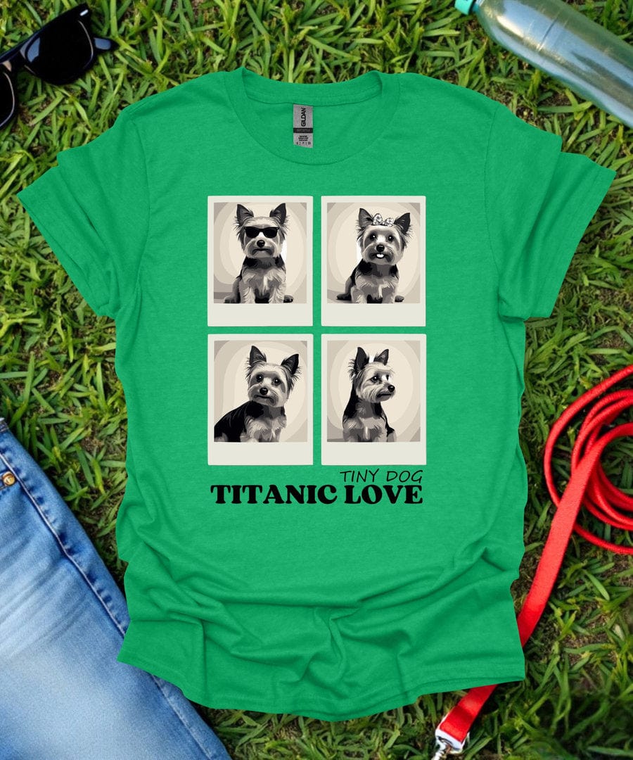 Titanic Love Grid Yorkie T-Shirt