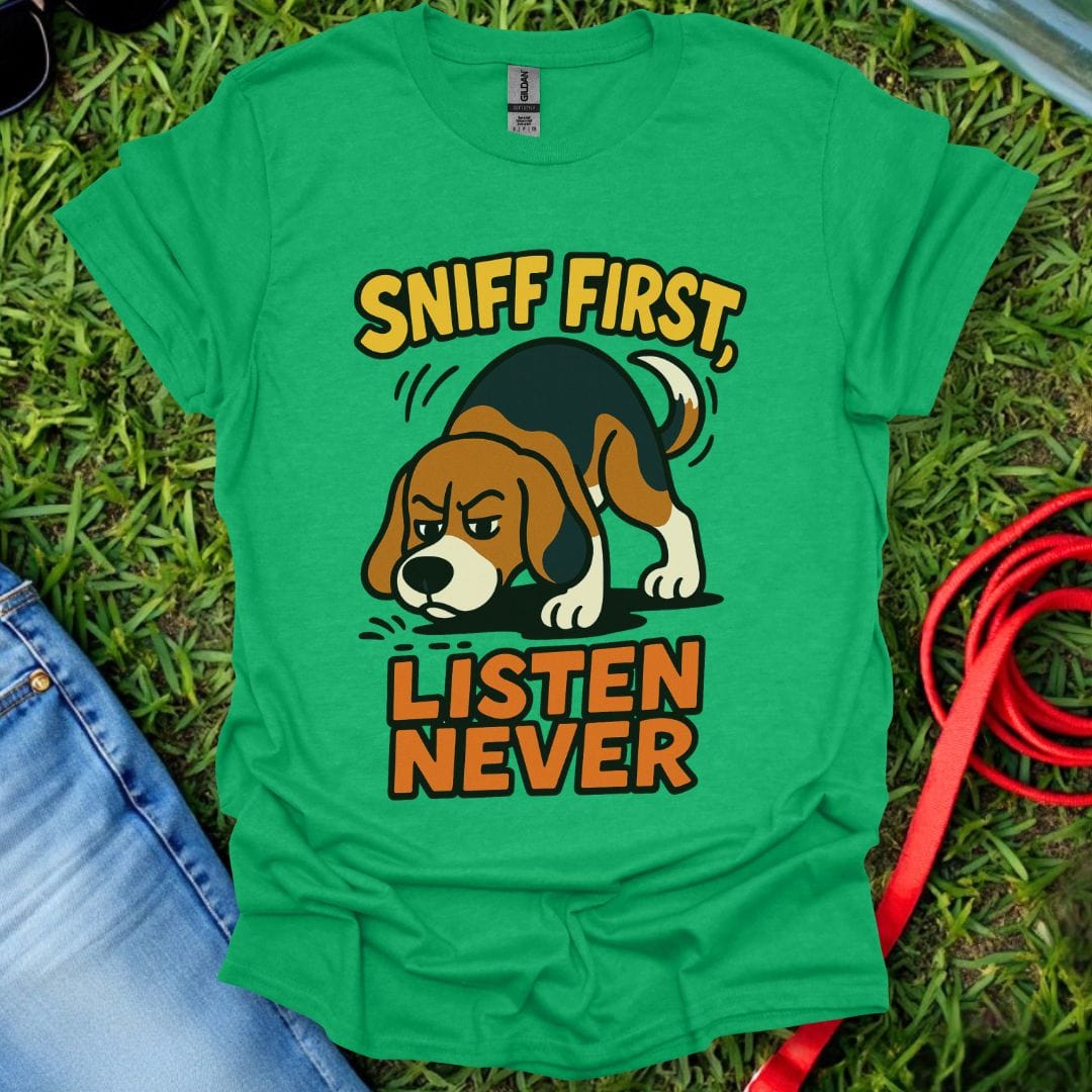 Sniff First Beagle T-Shirt