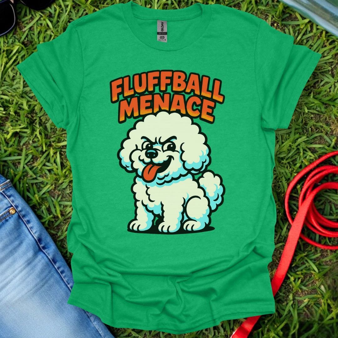 Fluffball Menace Bichon T-Shirt