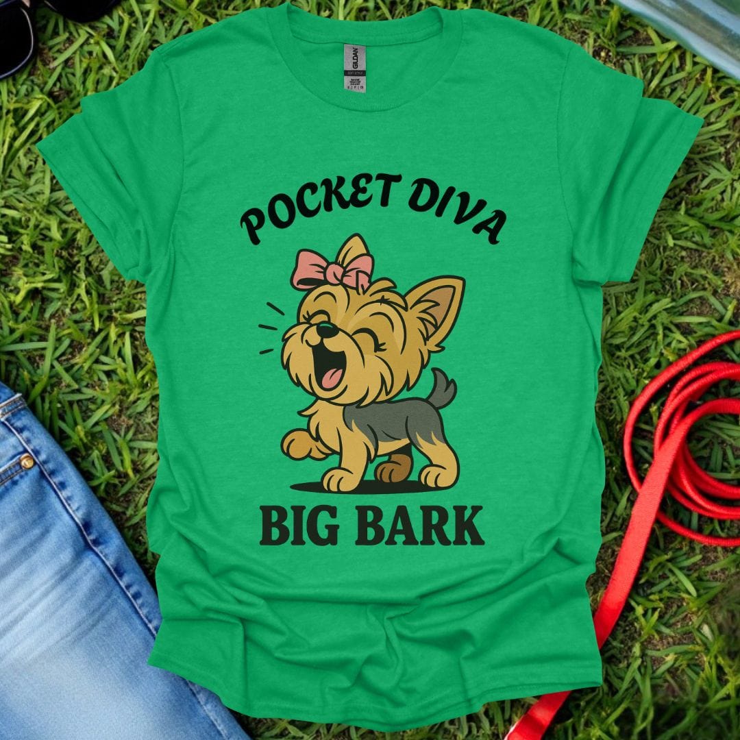 Pocket Diva Yorkie T-Shirt