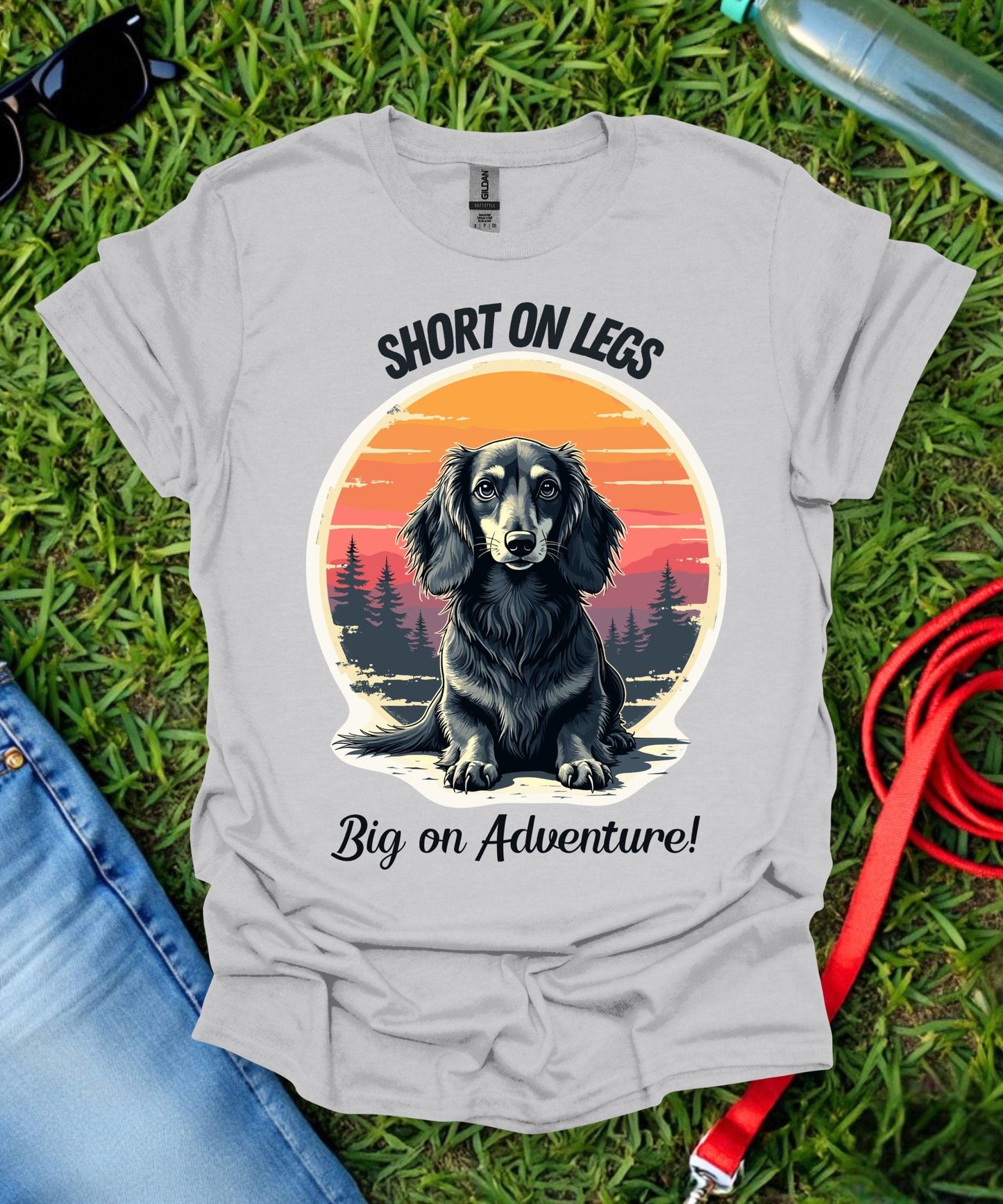 Adventure Dachshund (Long haired) T-Shirt