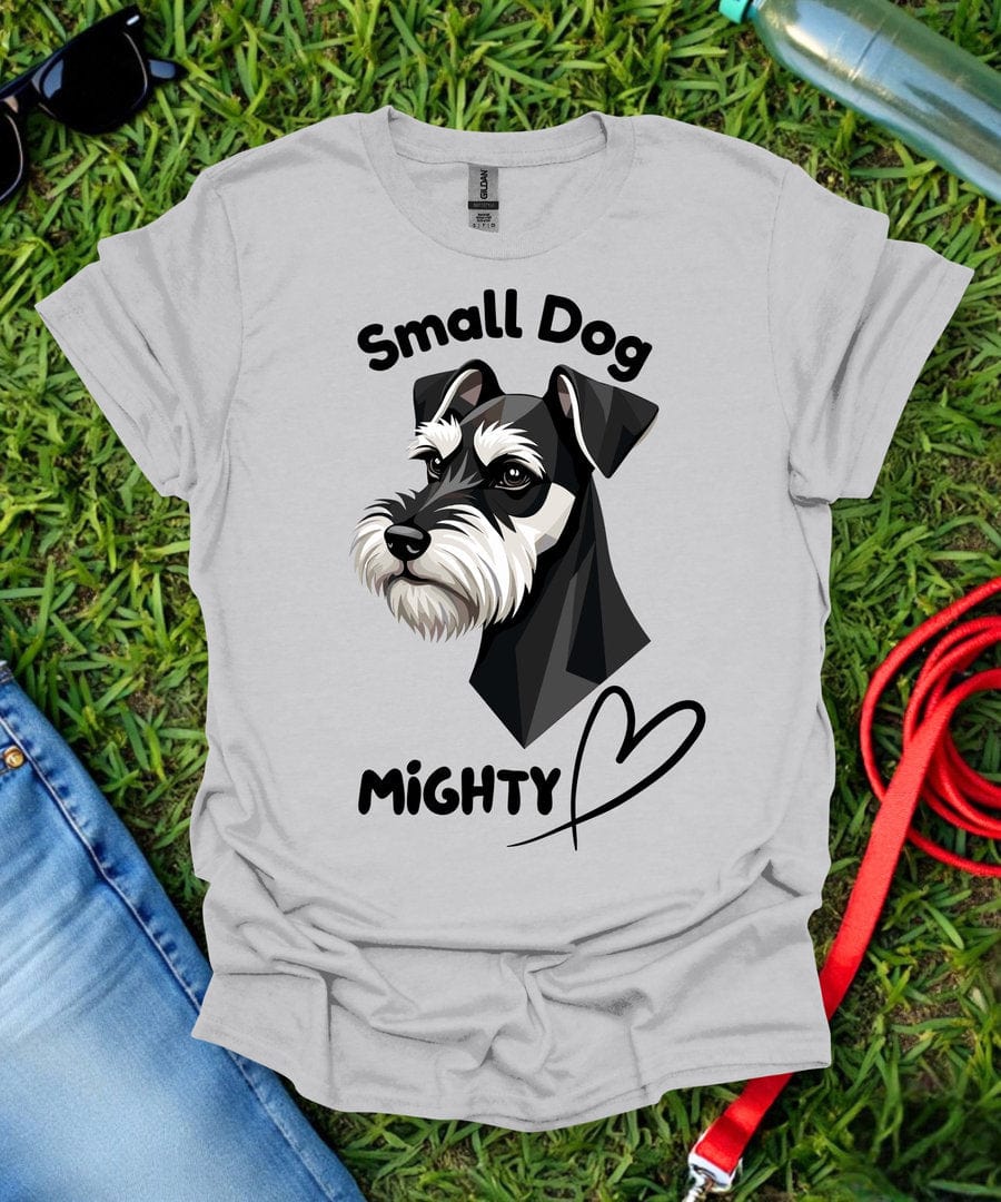 Small Dog Mighty Heart Schnauzer T-Shirt