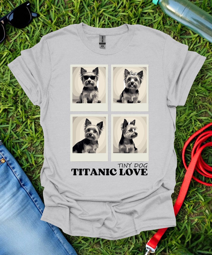 Titanic Love Grid Yorkie T-Shirt