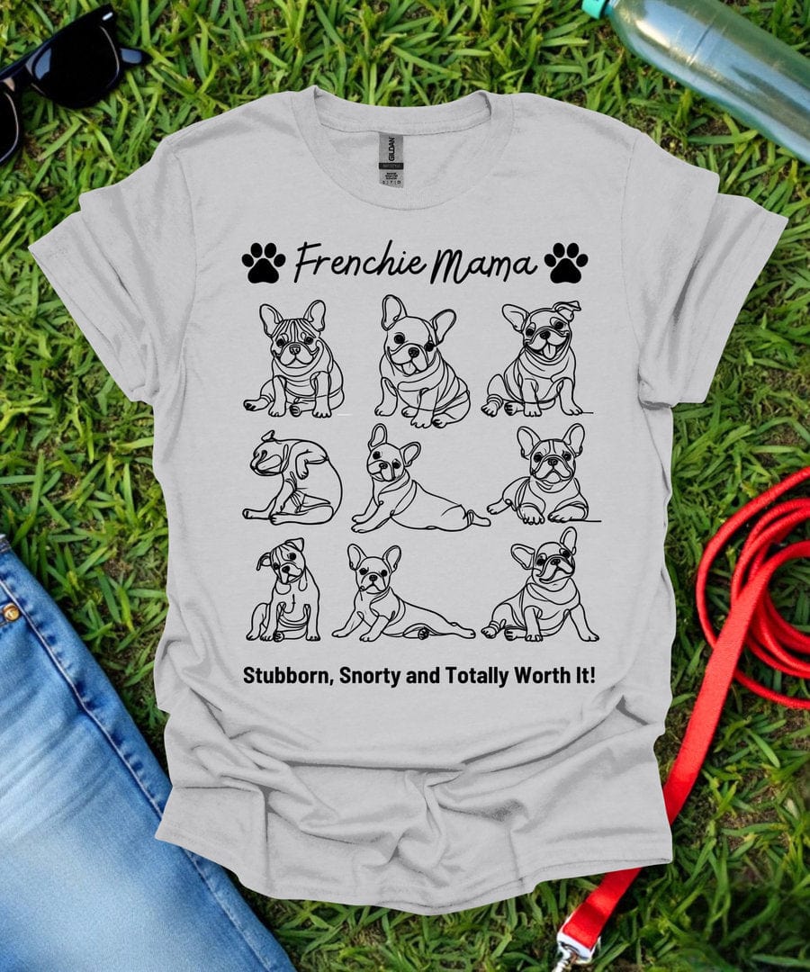 Frenchie Mama Grid T-Shirt