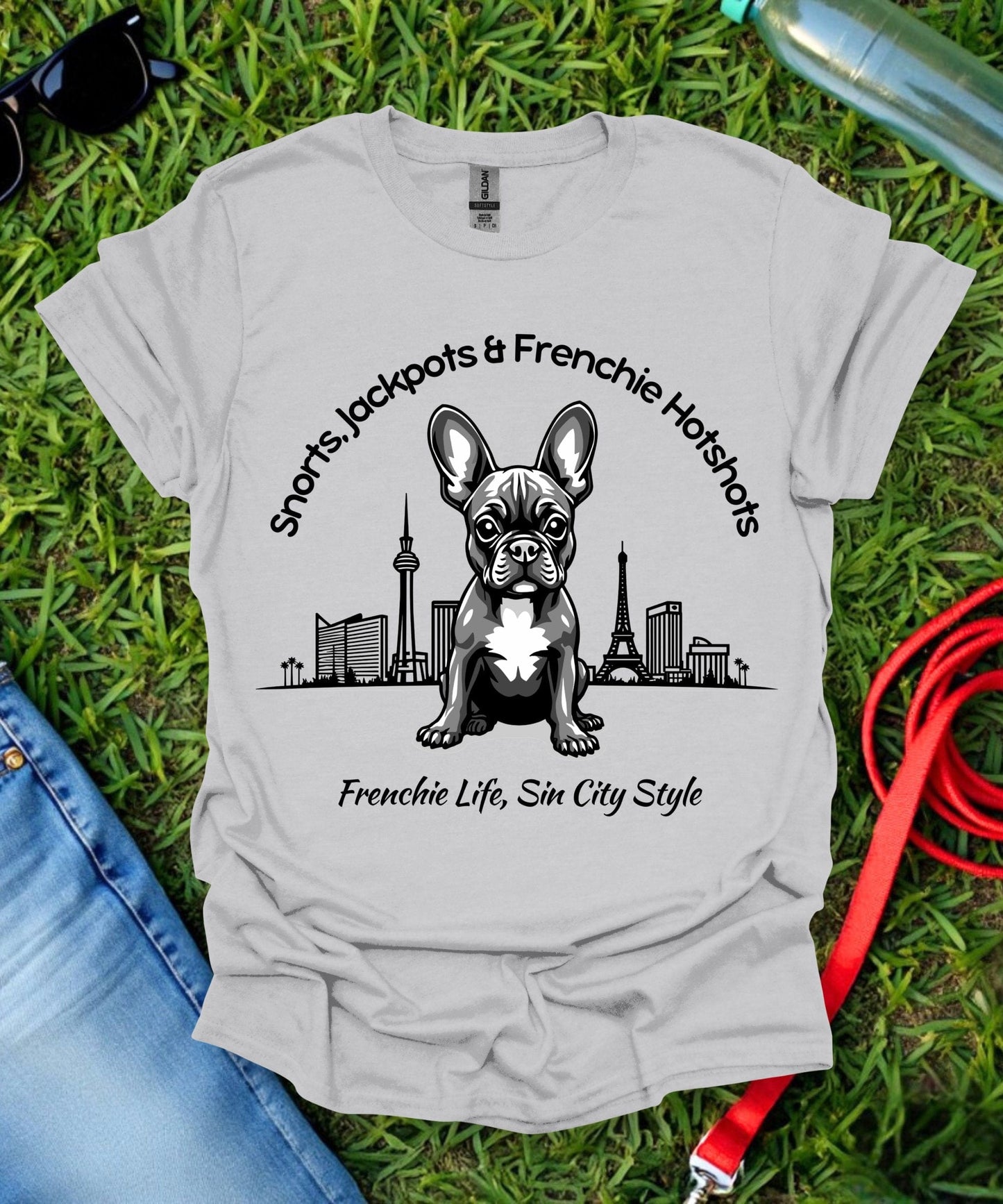 Frenchie in Las Vegas T-Shirt