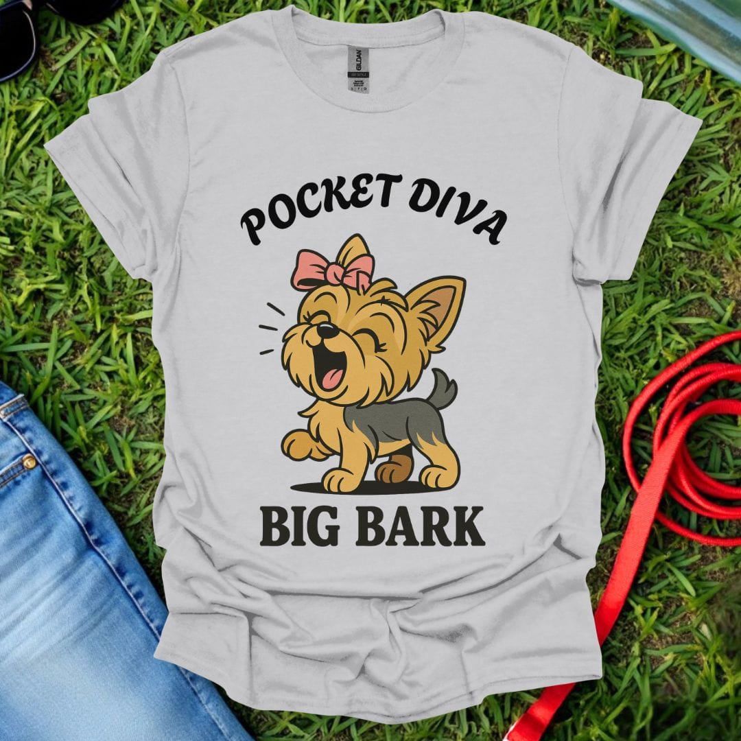 Pocket Diva Yorkie T-Shirt