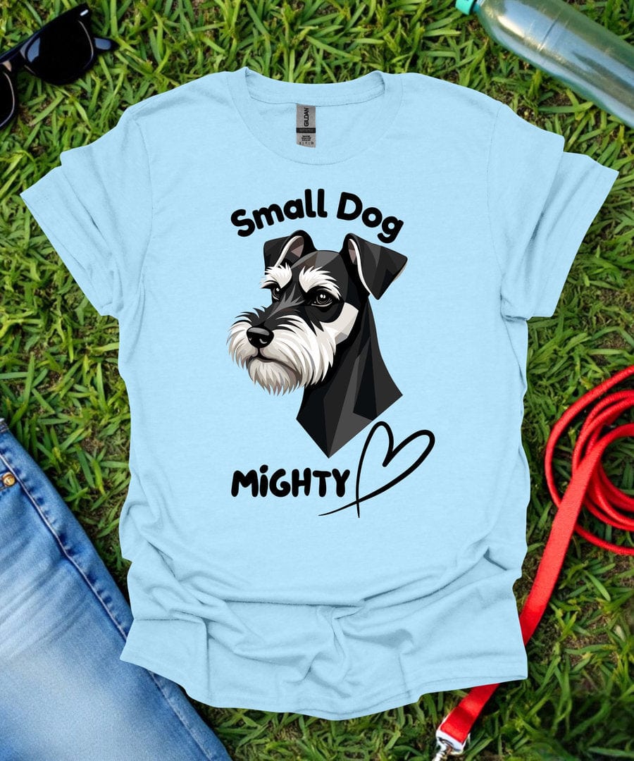 Small Dog Mighty Heart Schnauzer T-Shirt