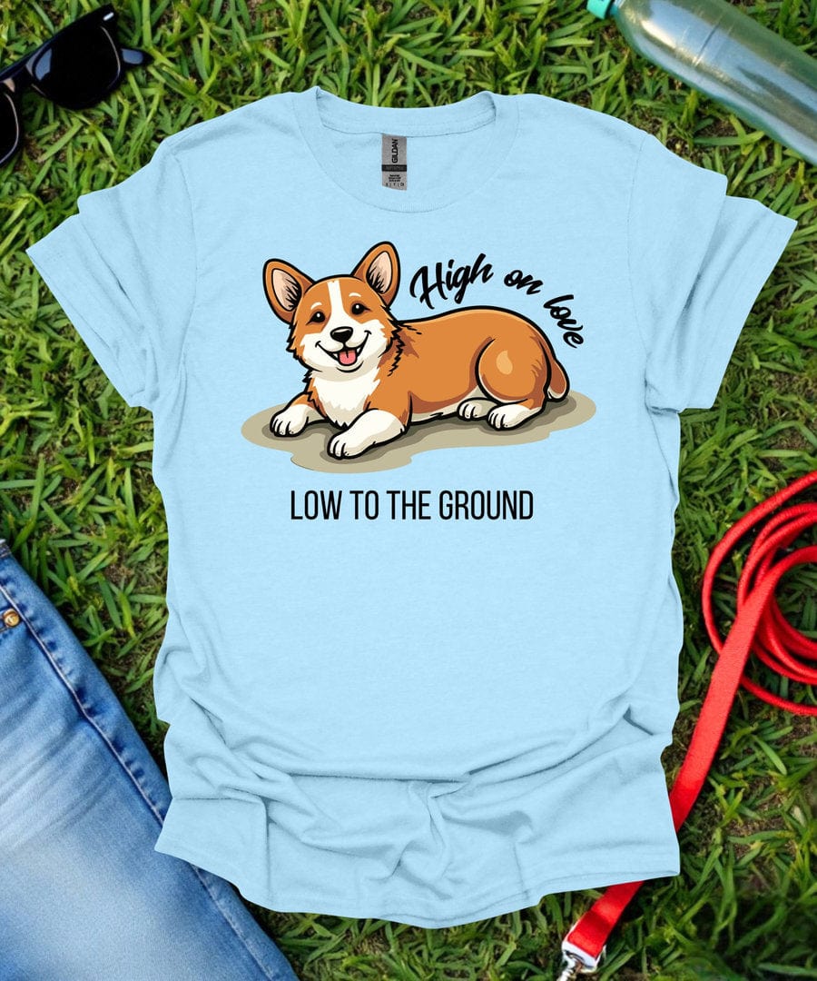 High on Love Corgi T-Shirt