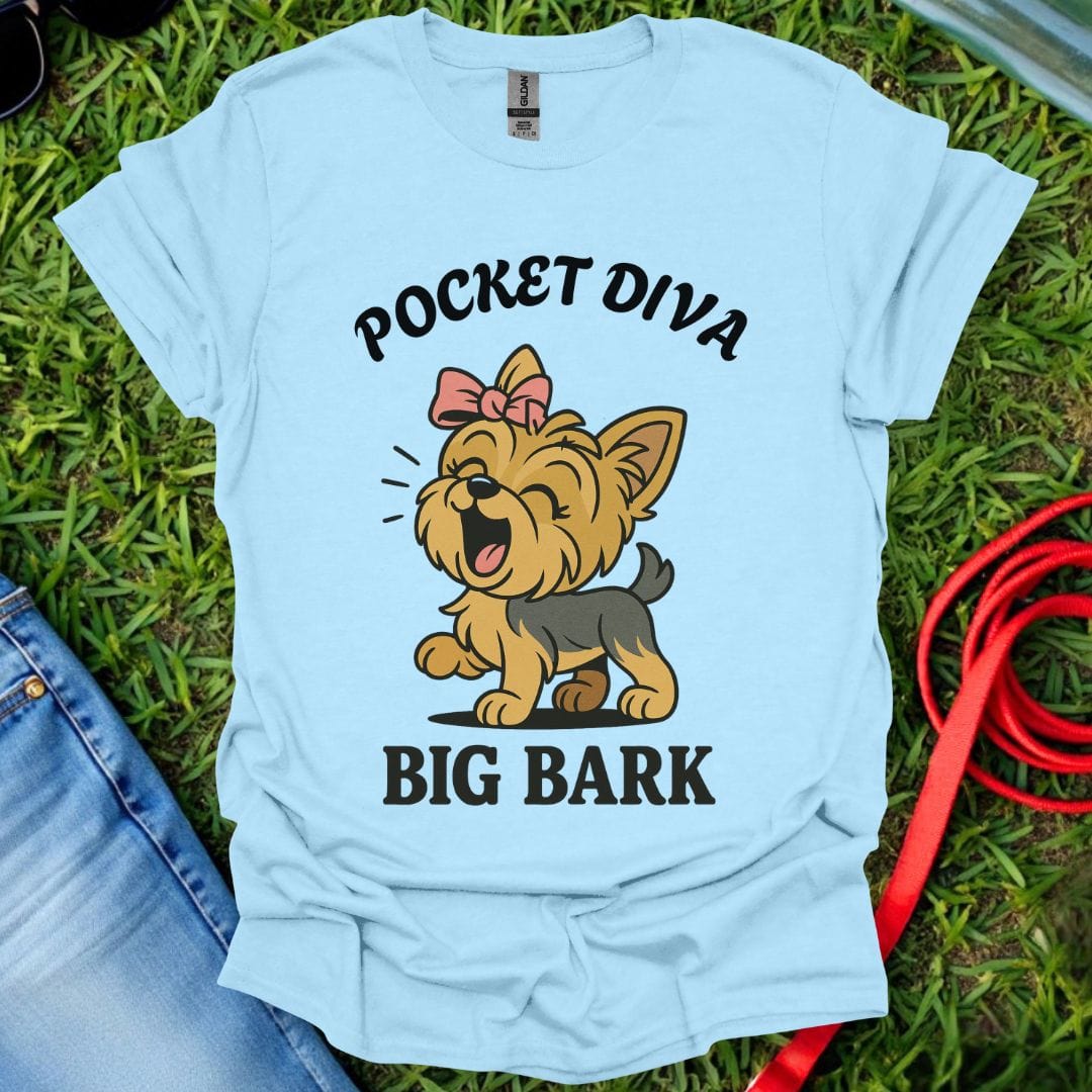 Pocket Diva Yorkie T-Shirt
