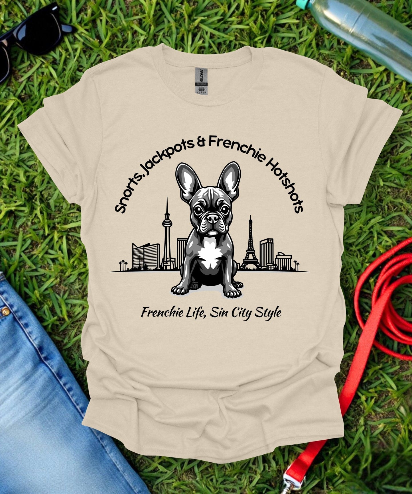 Frenchie in Las Vegas T-Shirt