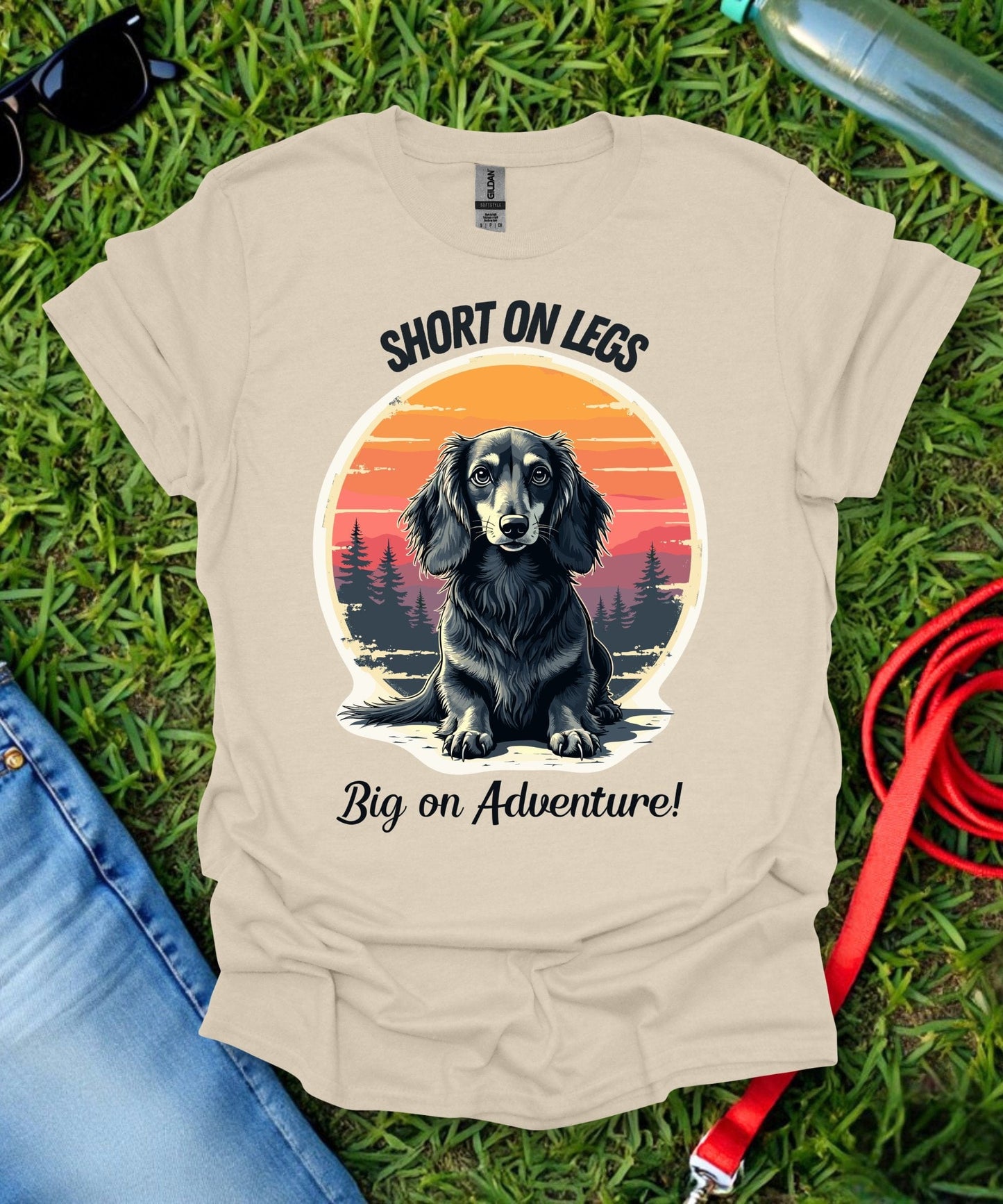 Adventure Dachshund (Long haired) T-Shirt