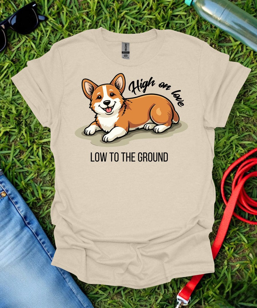 High on Love Corgi T-Shirt