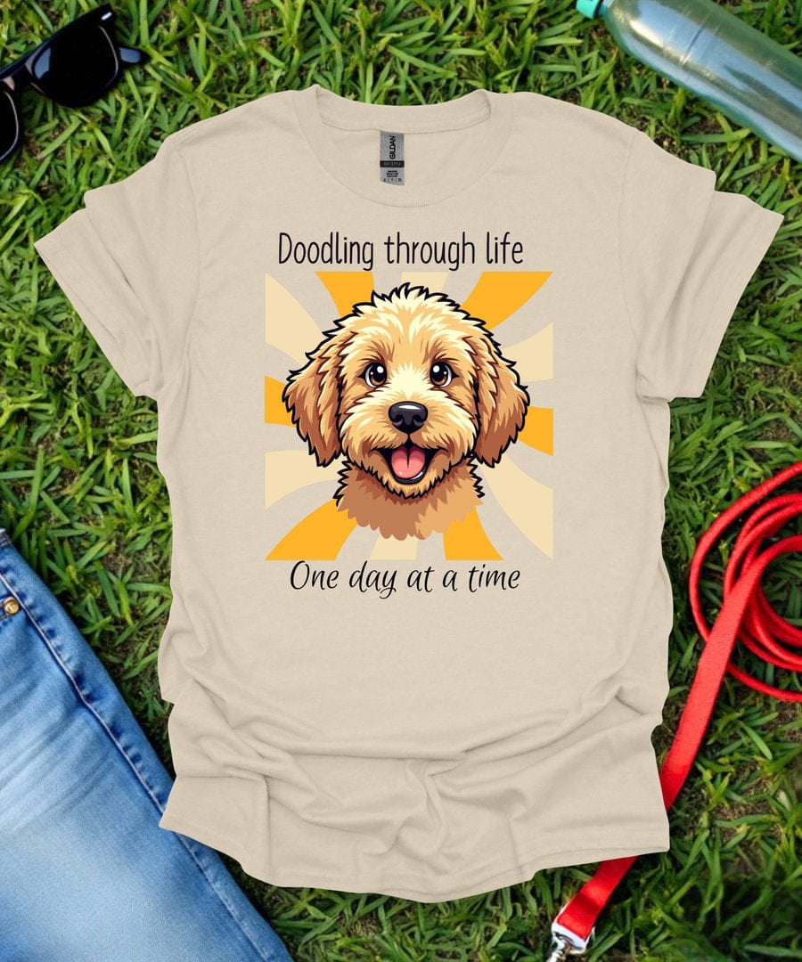 Doodling Through Life Goldendoodle T-Shirt