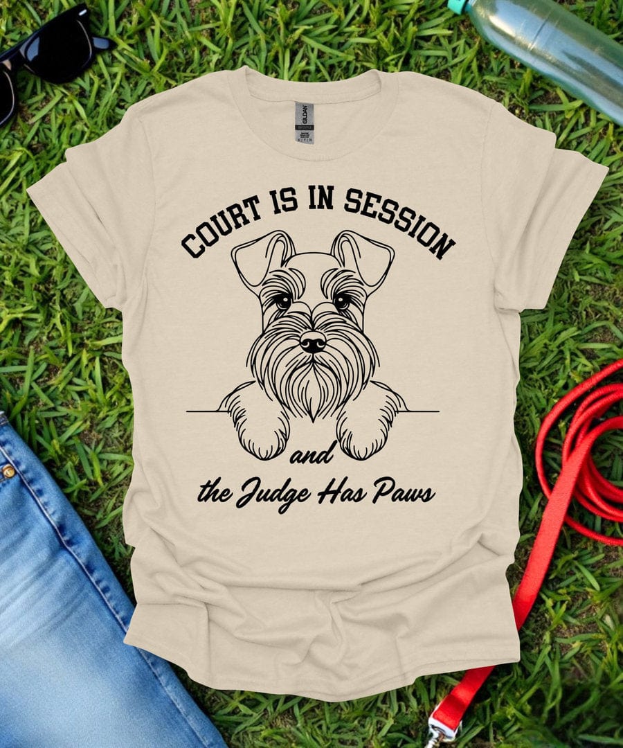 Court Is In Session Schnauzer T-Shirt