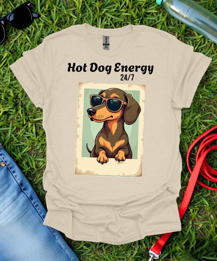 Hot Dog Energy Dachshund T-Shirt