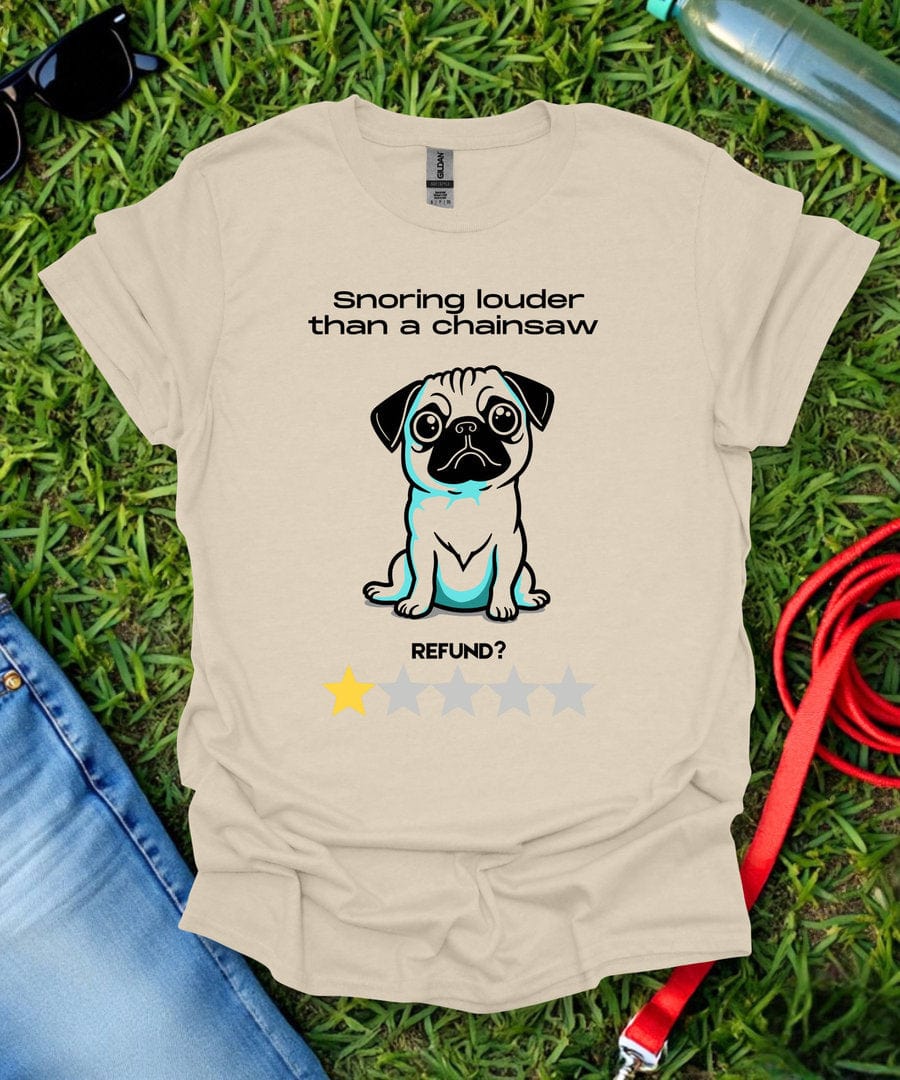 One Star Pug Review T-Shirt