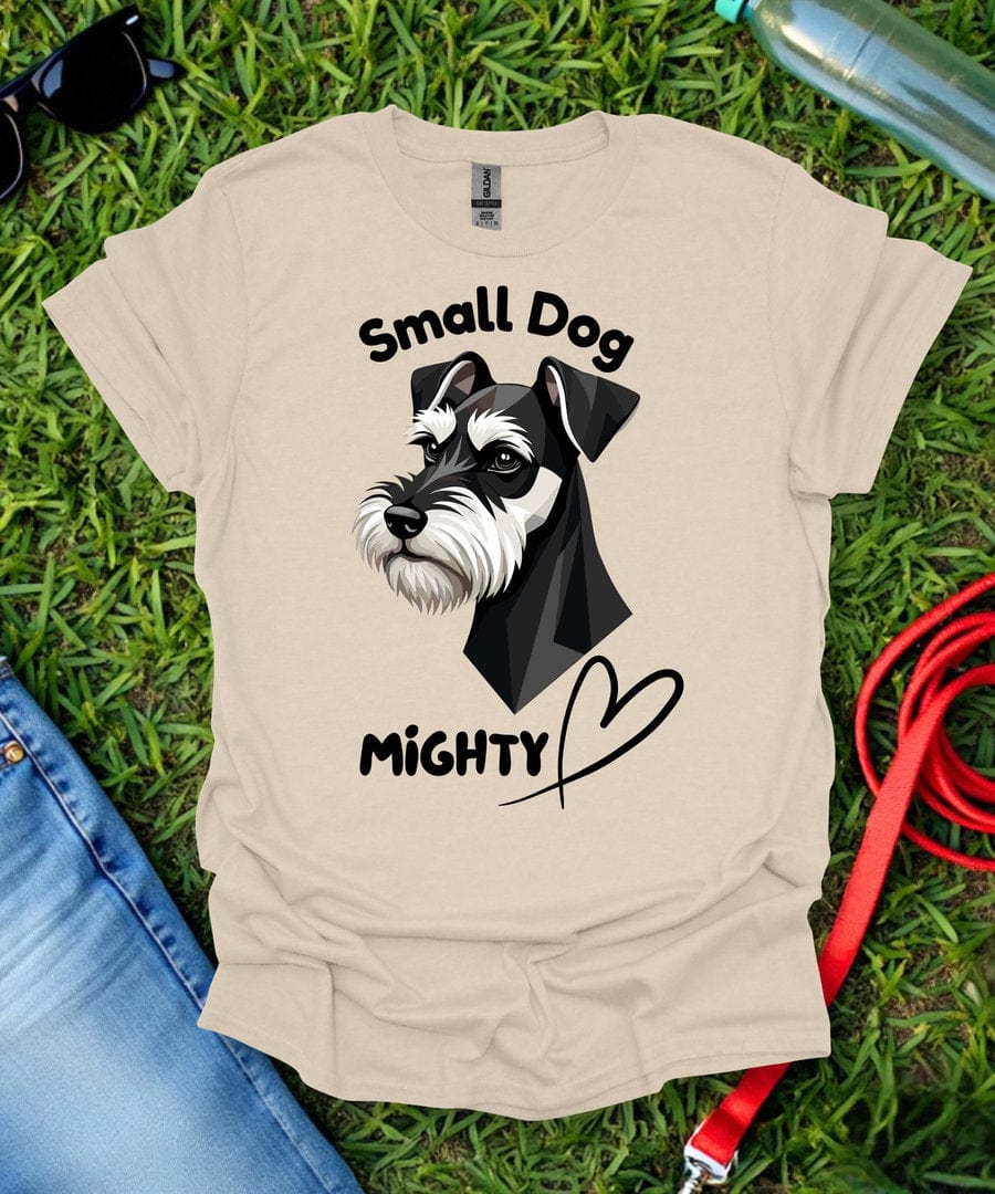 Small Dog Mighty Heart Schnauzer T-Shirt