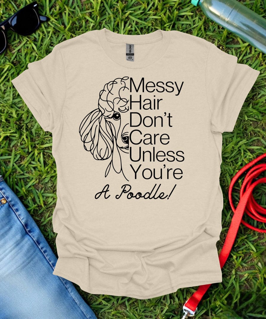 Messy Hair Poodle T-Shirt