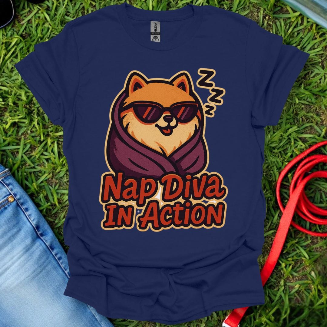 Pomeranian Nap Diva T-Shirt