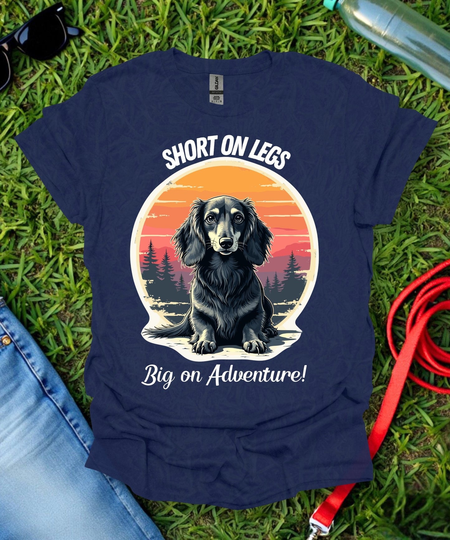 Adventure Dachshund (Long haired) T-Shirt