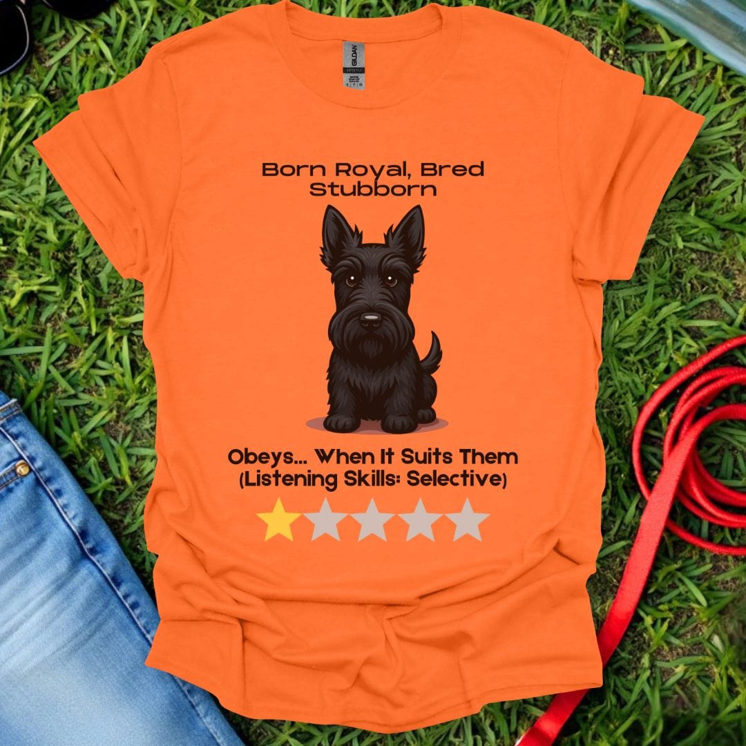 One Star Scottish Terrier Review T-Shirt