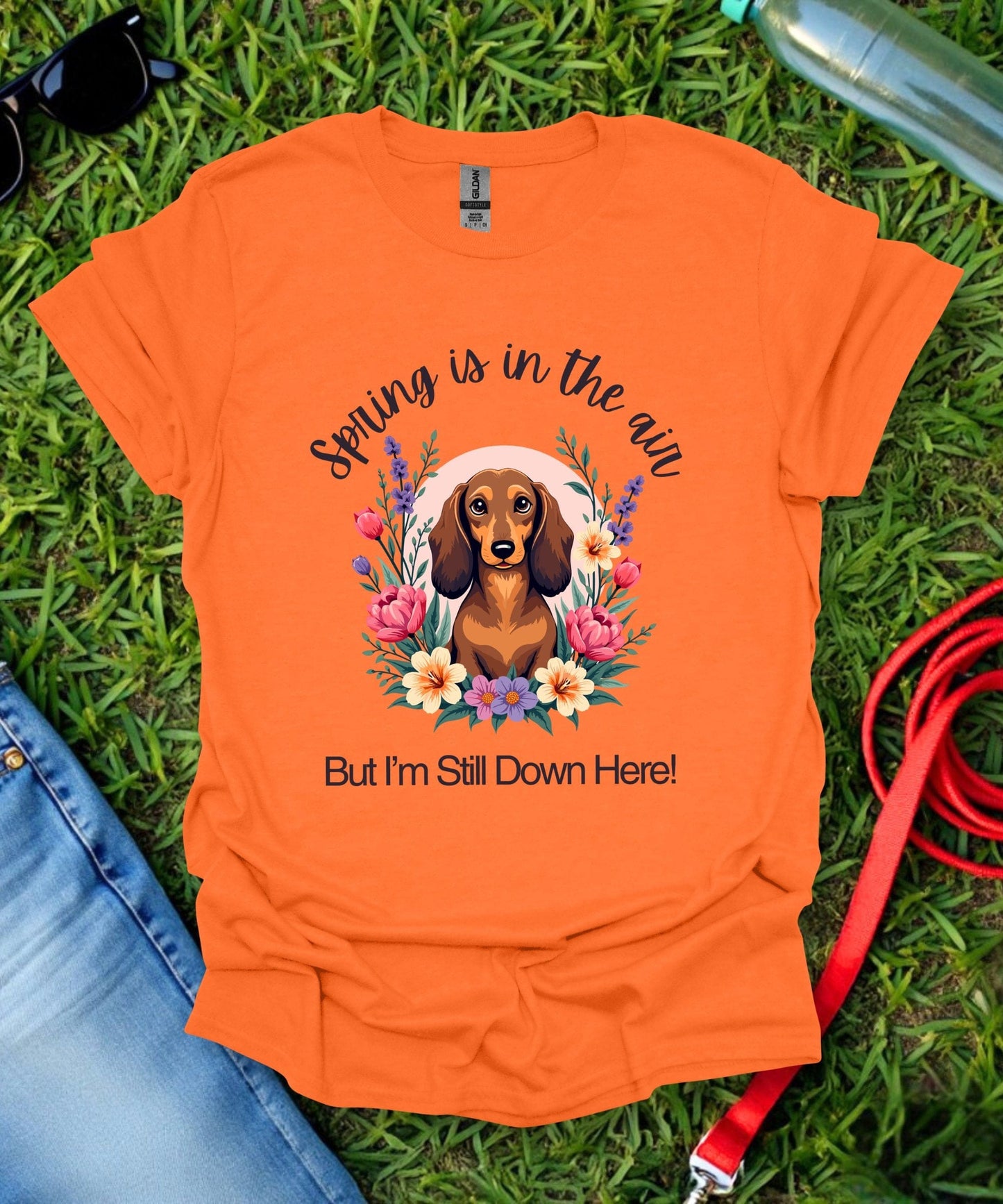 Dachshund (Long haired) Springtime T-Shirt