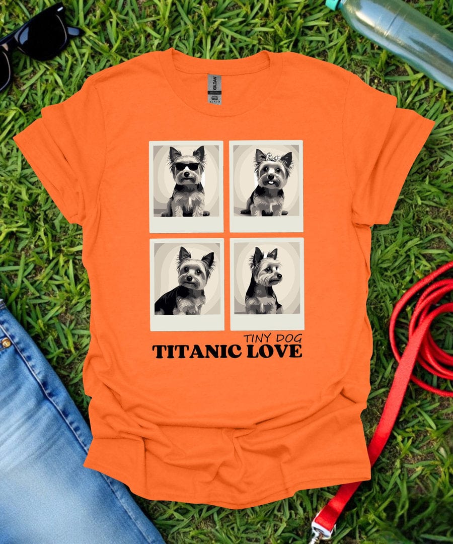 Titanic Love Grid Yorkie T-Shirt