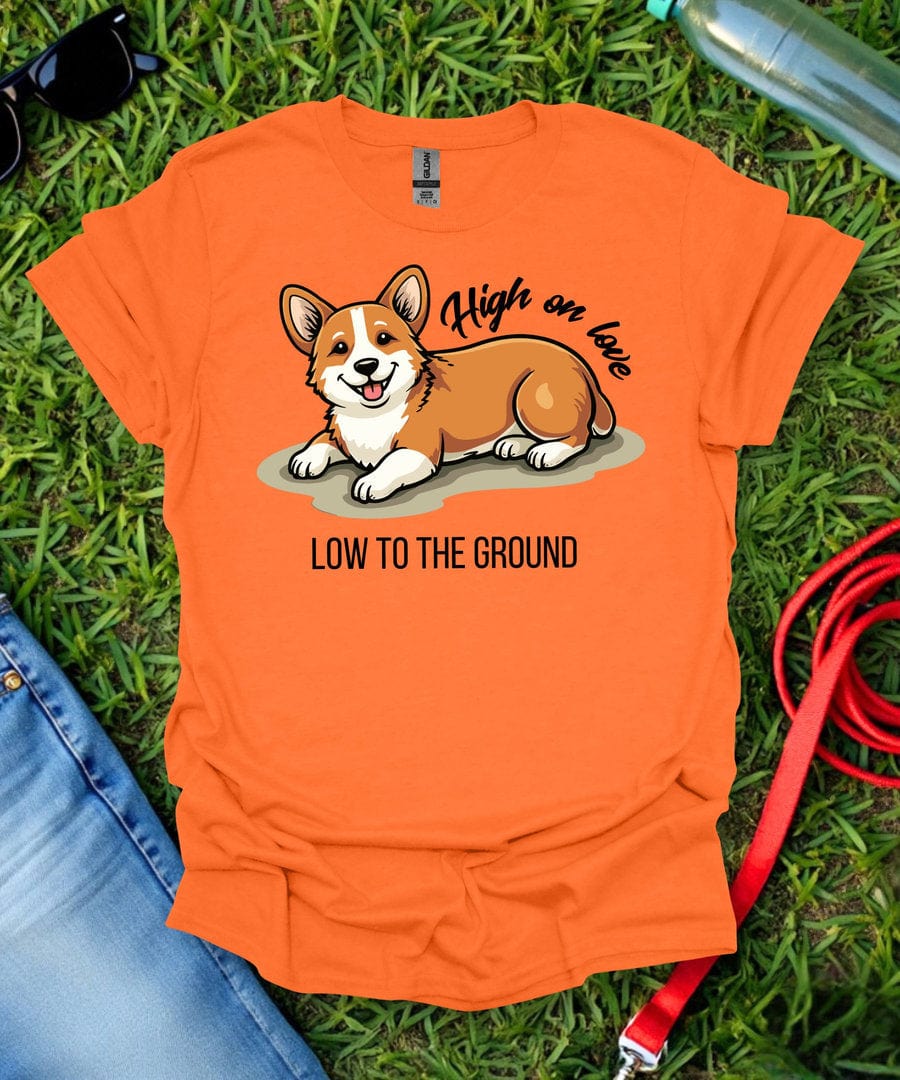 High on Love Corgi T-Shirt