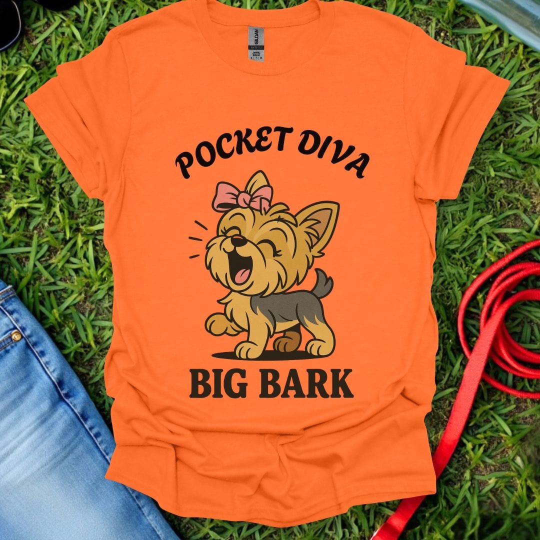 Pocket Diva Yorkie T-Shirt
