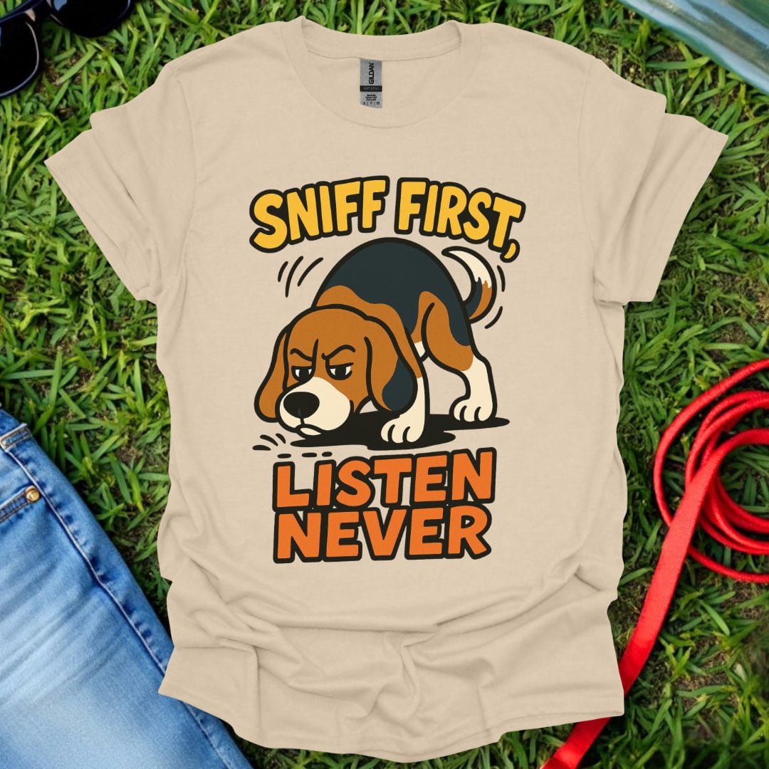 Sniff First Beagle T-Shirt