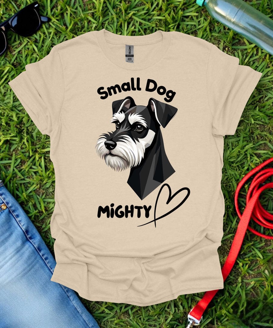 Small Dog Mighty Heart Schnauzer T-Shirt