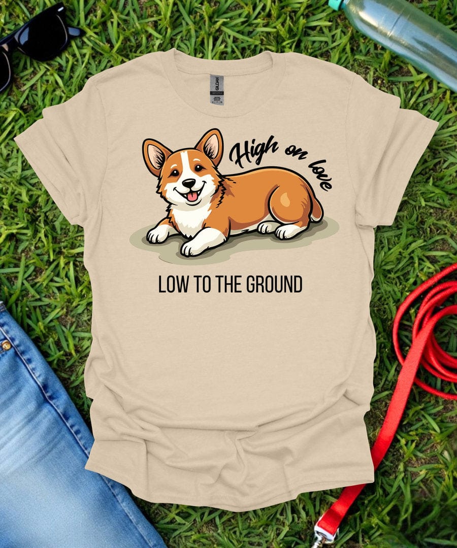 High on Love Corgi T-Shirt