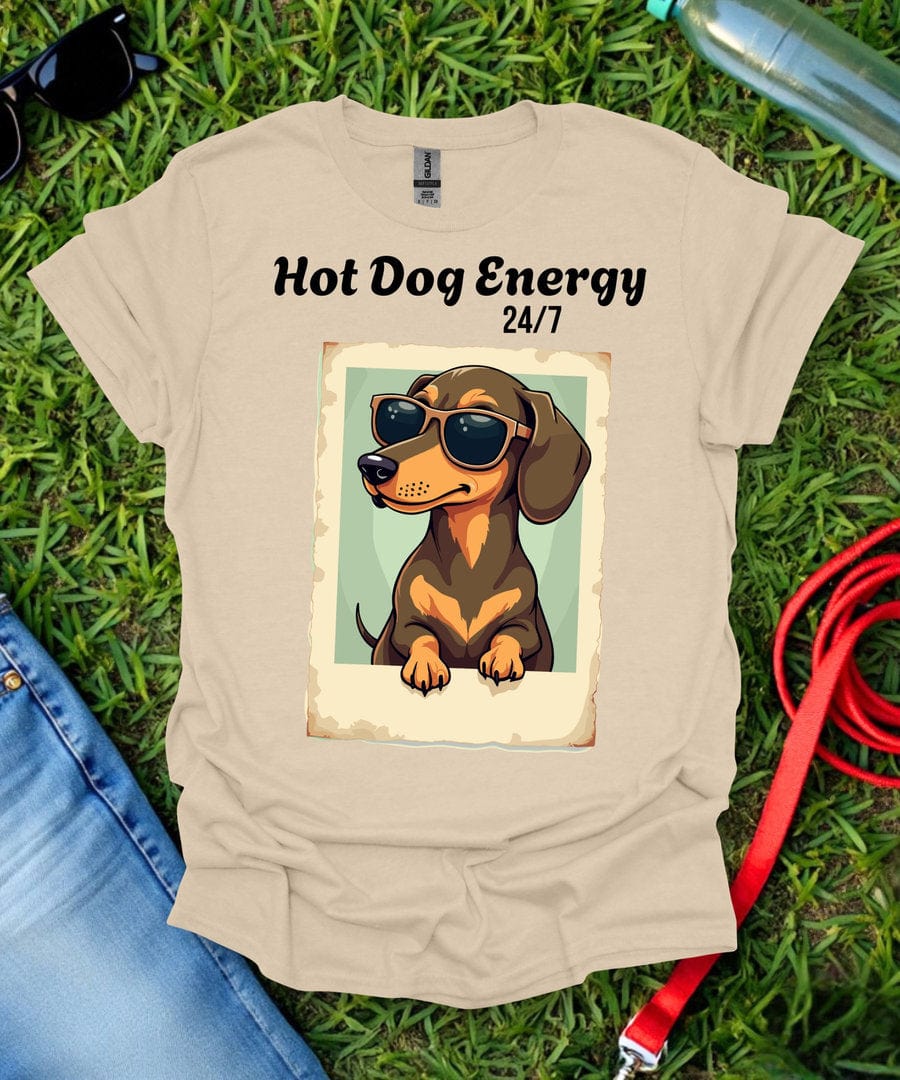 Hot Dog Energy Dachshund T-Shirt