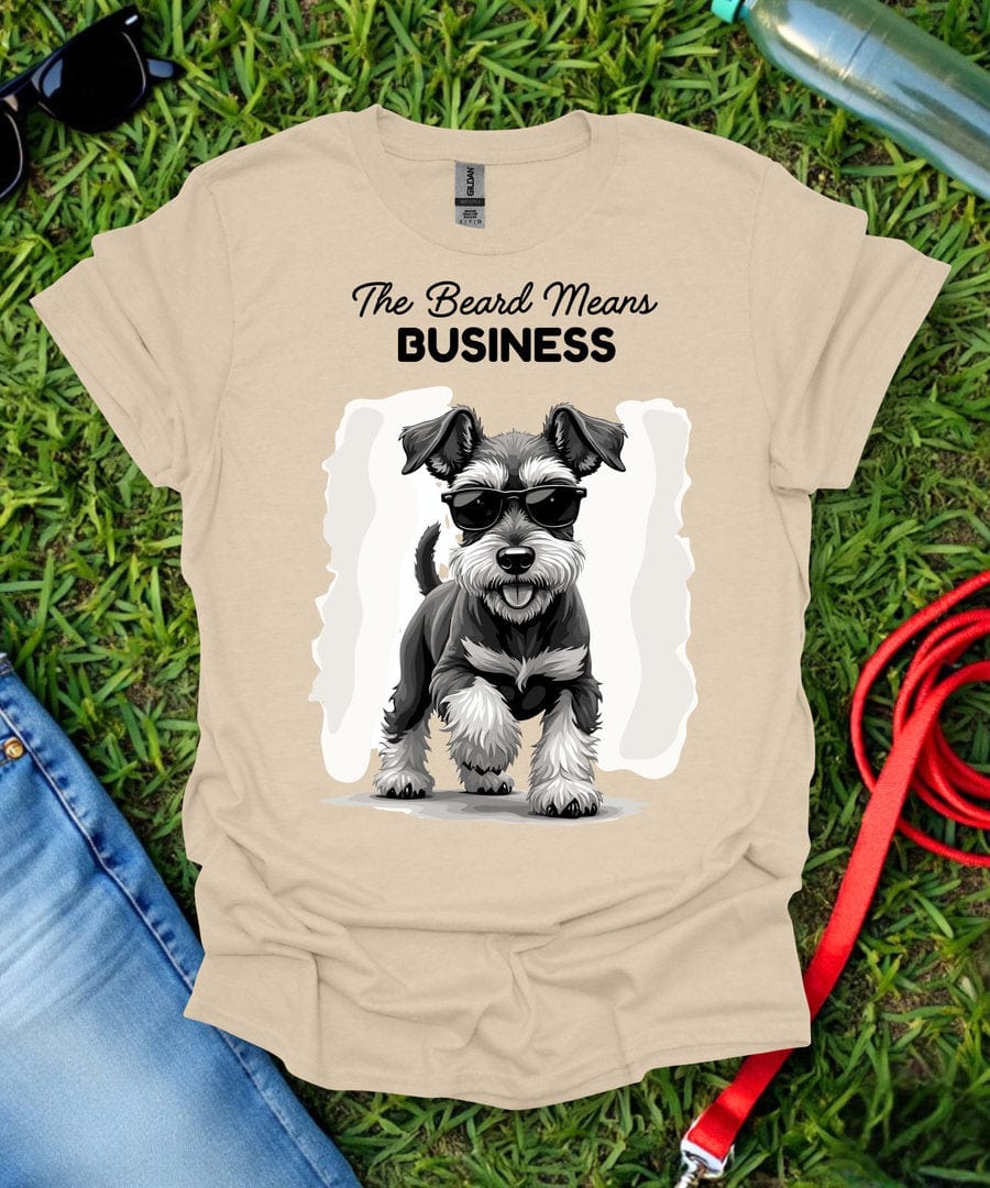 The Beard Means Business Schnauzer T-Shirt