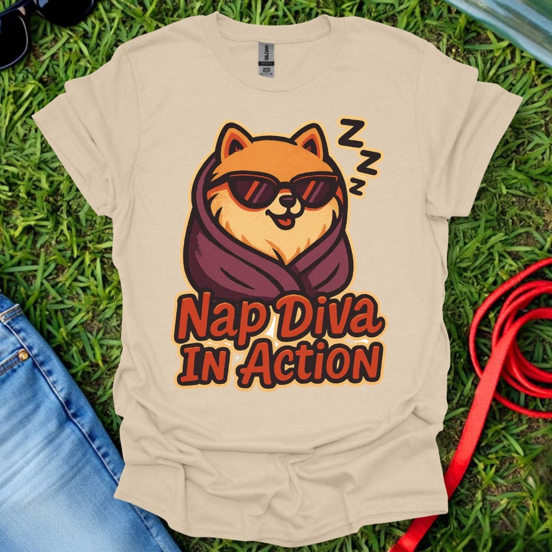 Pomeranian Nap Diva T-Shirt