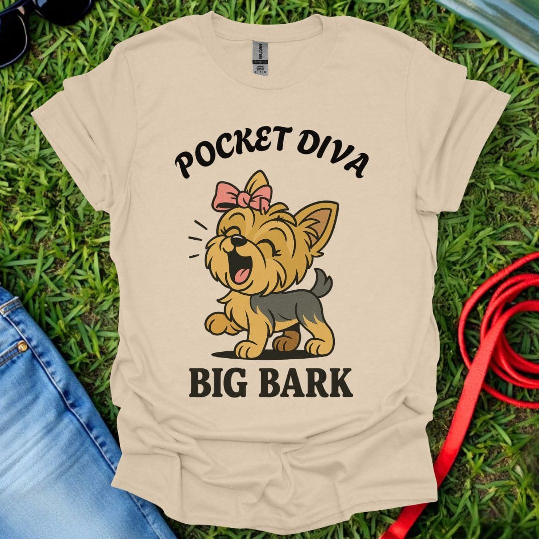 Pocket Diva Yorkie T-Shirt