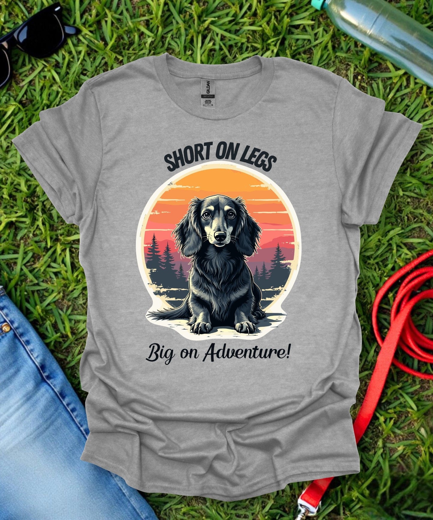 Adventure Dachshund (Long haired) T-Shirt