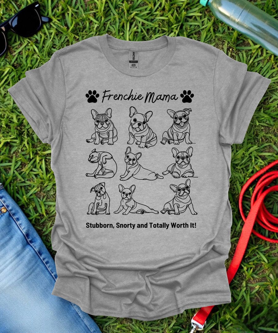 Frenchie Mama Grid T-Shirt