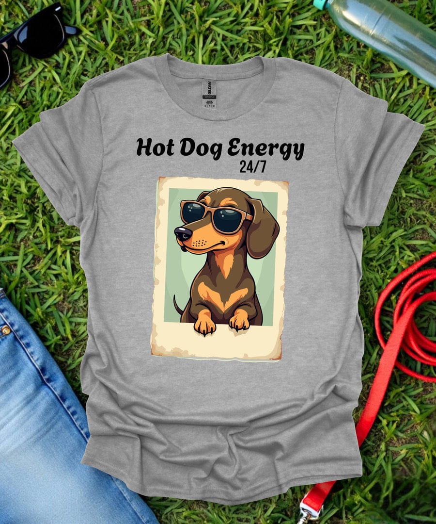 Hot Dog Energy Dachshund T-Shirt