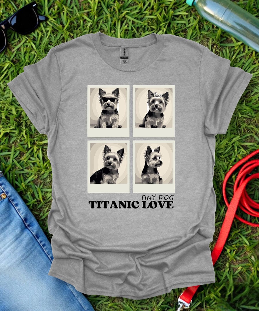 Titanic Love Grid Yorkie T-Shirt