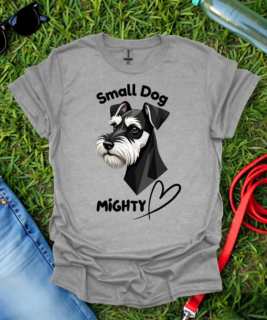 Small Dog Mighty Heart Schnauzer T-Shirt
