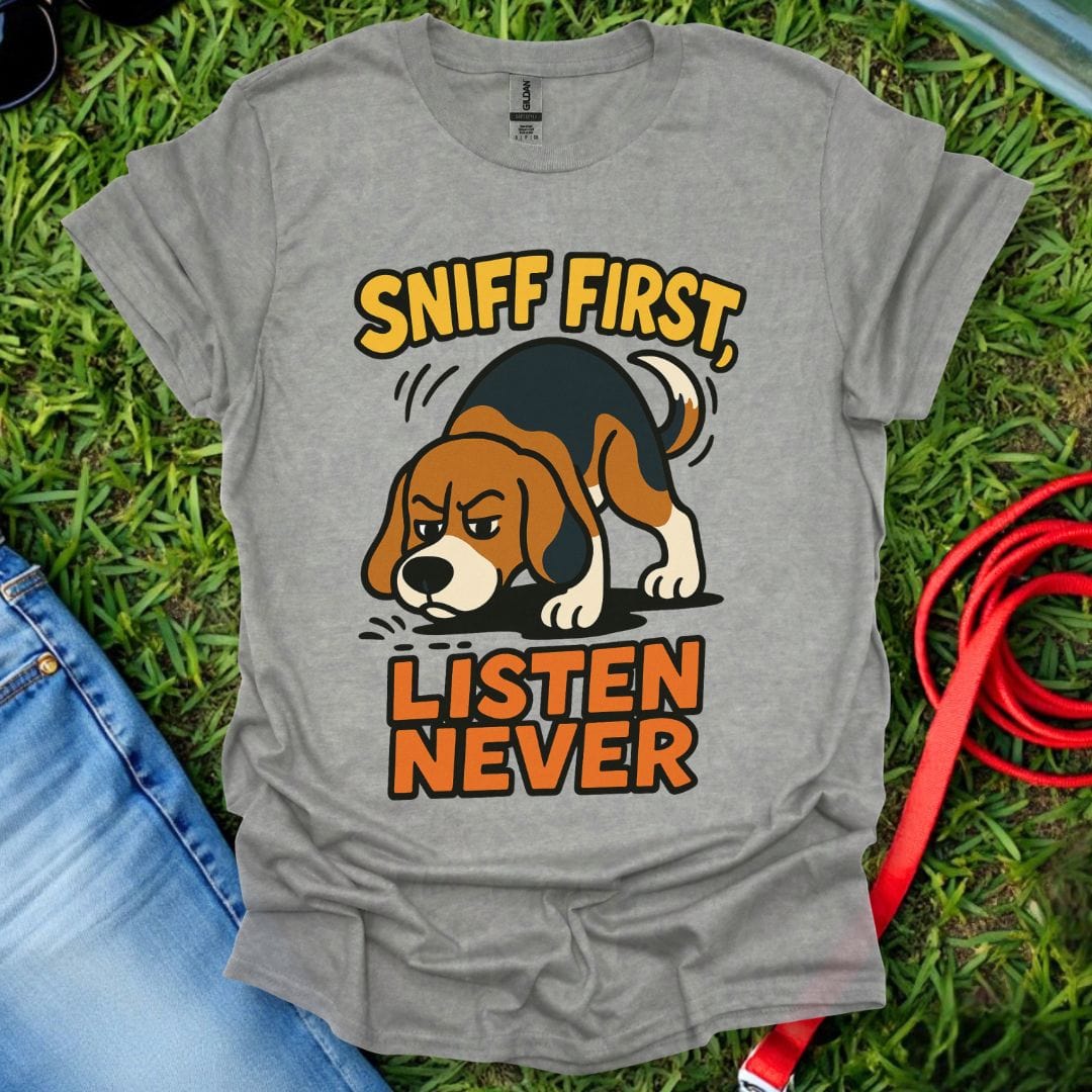 Sniff First Beagle T-Shirt